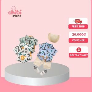 Bộ quần áo đũi trẻ con Chibi Store