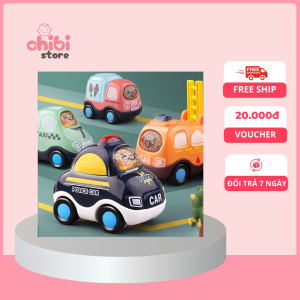 Bộ ô tô đồ chơi cho bé 7 món, xe ô tô quán tính nhiều mẫu, quà tặng cho bé trai bé gái