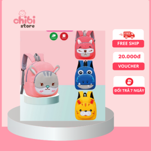 Balo cho bé đi mẫu giáo hình chim cánh cụt đáng yêu chống nước, siêu nhẹ